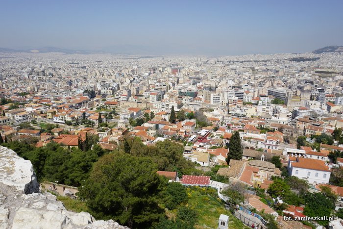 Ateny Grecja: widok z Akropolu