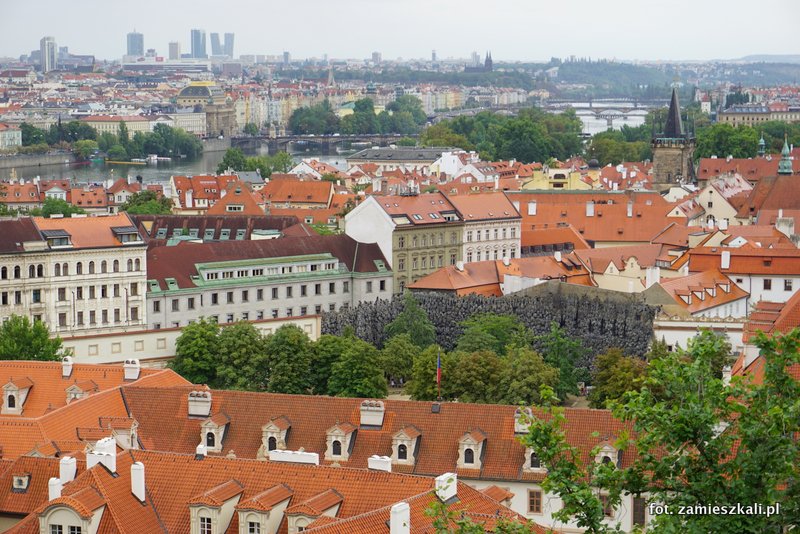 Czeska Praga, Hradczany, widok na Pragę