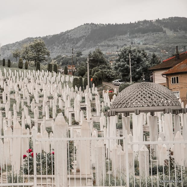 Zwiedzanie Sarajewa: cmentarz Kovači.