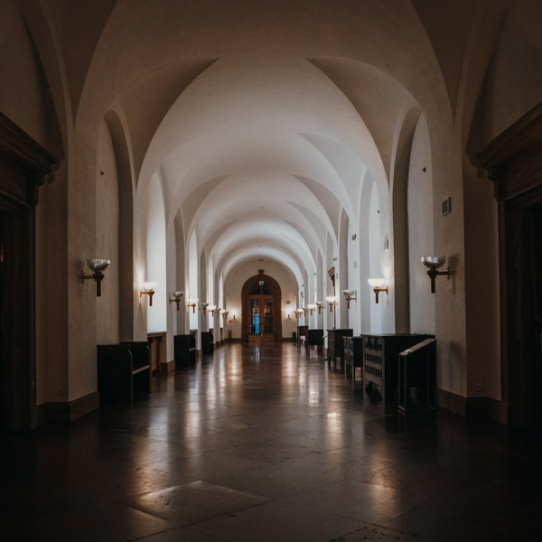 Zamek Cesarski Poznań - korytarz