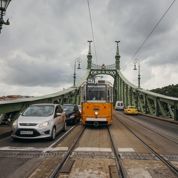 Żółte tramwaje Budapeszt