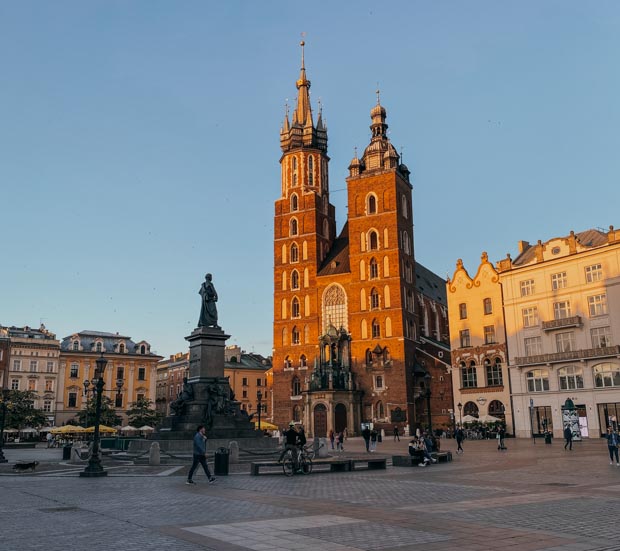 Wawel i Stary Rynek w Krakowie