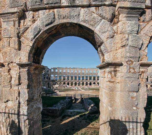 Pula Arena. Rzymski amfiteatr w Puli.